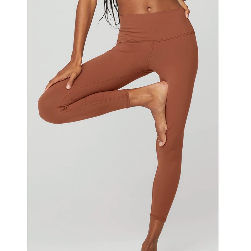 ALO Yoga 7/8 High-Waist Airbrush Legging, XXS rust